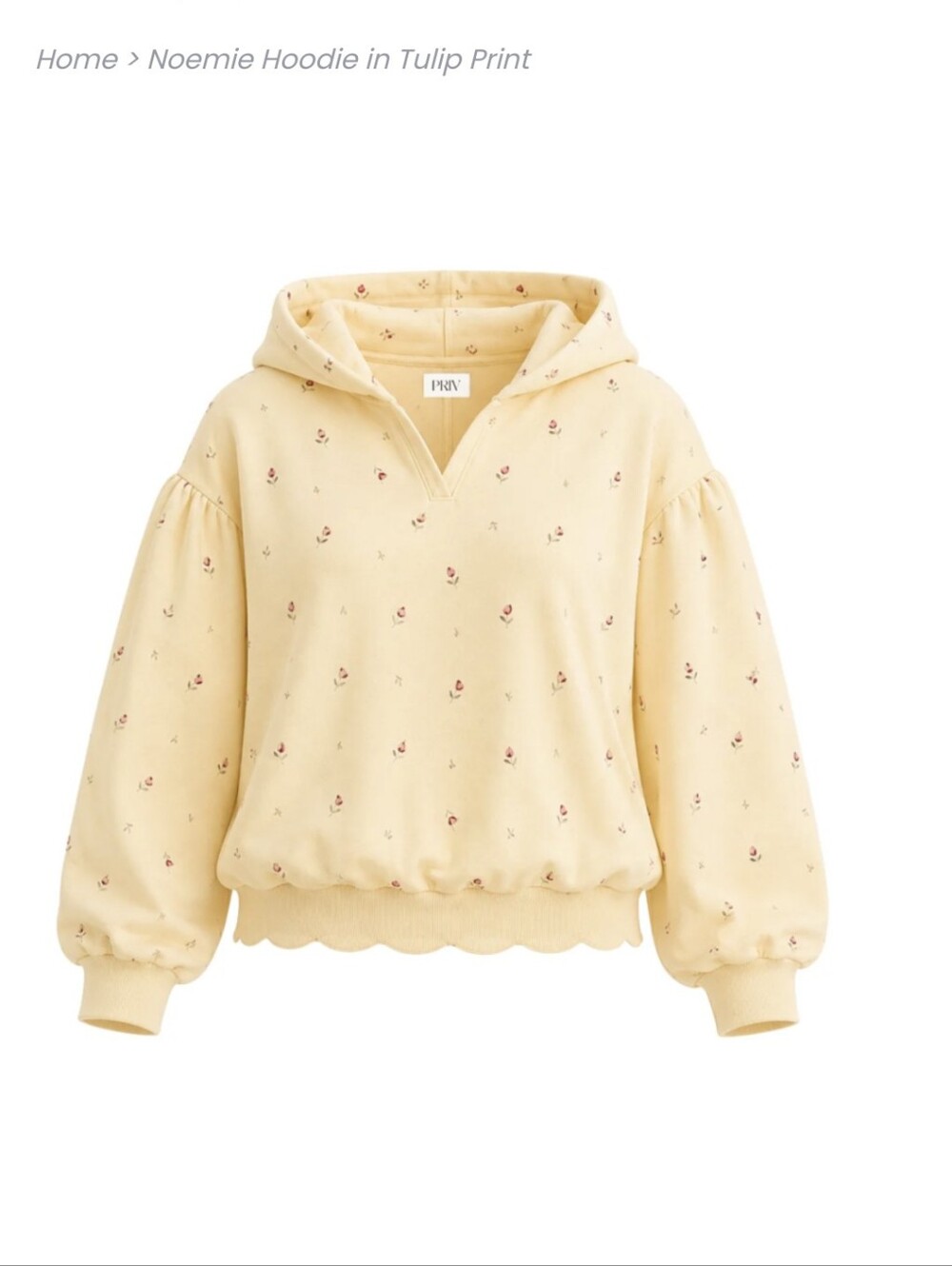 Noemi Tulip Print Hoodie